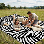 Smiry Outdoor Rug 5x8 ft, Waterproof Reversible Plastic Straw Rugs, Outdoor - Image 4