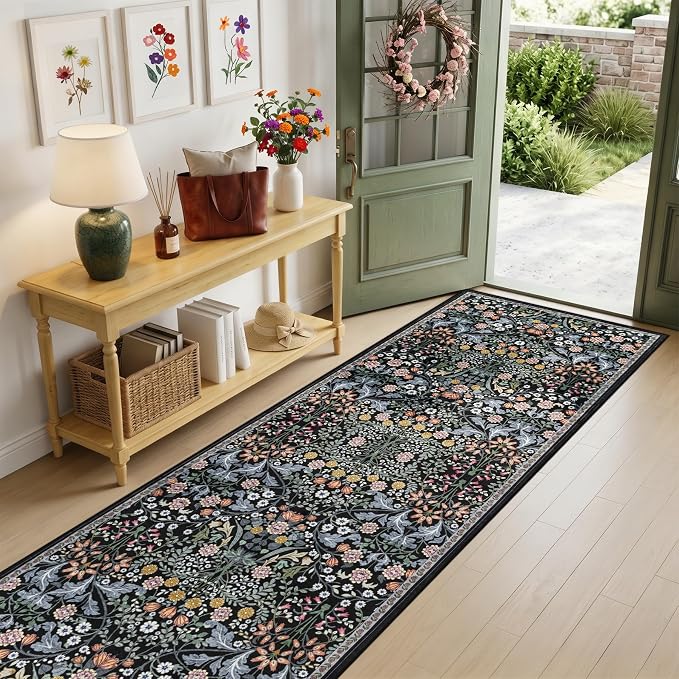 Runner Rug for Entryway: 3x10 Kitchen Rugs Non Slip Washable Ultra-Thin Soft - Image 2