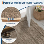 GarveeHome Scalloped Washable Runner Rug 2x10 Runner Modern Kitchen Runner Non - Image 5