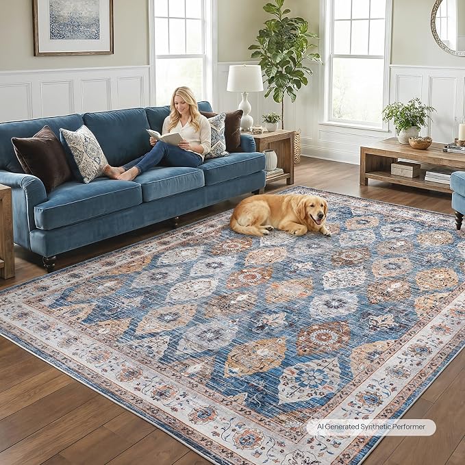 HOOBRO Washable Rug 8 x 10 Area Rugs - Image 2