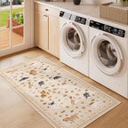 DUKINO 2x4 Runner Rug for Entryway, Animal Dog Print Washable Kitchen Rug - Image 2