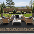 GENIMO Outdoor Rug Waterproof for Patio Decor, Outside Area Mat for Rv - Image 2