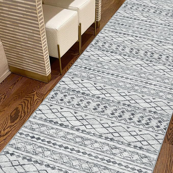 KUTA Boho Hallways Runner Rugs 2x12, Moroccan Washable Kitchen Rug Non-Slip - Image 3