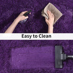 Soft Runner Rugs for Bedroom Hallways, 2x6 Purple Fluffy Shag Throw Area Rug - Image 7