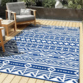 HUGEAR Outdoor Plastic Straw Rug, Waterproof Outdoor Rugs by HUGEAR