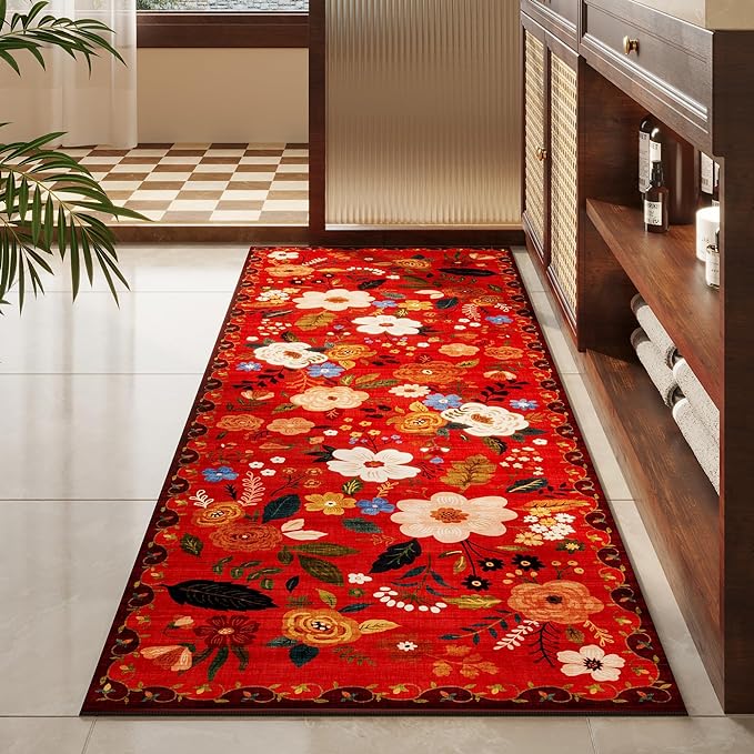 Rugcomf Runner Rug for Hallways Kitchen Rug Non Slip 2'x 6' Washable Runner Rugs - Image 7