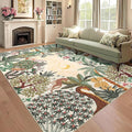 GarveeHome 6x9 Area Rug Jungle Beige Washable Rugs by GarveeHome
