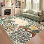 GarveeHome 6x9 Area Rug Jungle Beige Washable Rugs by GarveeHome