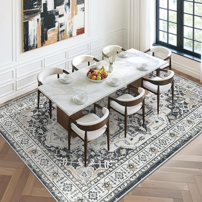 zesthome Area Rug 8x10, Ultra-Thin Washable Rugs - Image 8