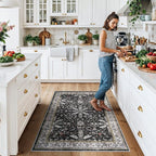 3x5 Kitchen Rug Washable Non-Skid, Boho Indoor Small Throw Area Rugs - Image 3
