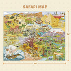 Large Kids Playroom Rug 8x10 – Desert Adventure Safari Animal Map Carpet - Image 2