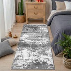 Grey 2x5 Washable Entryway Runner Rug Non Slip - Image 3