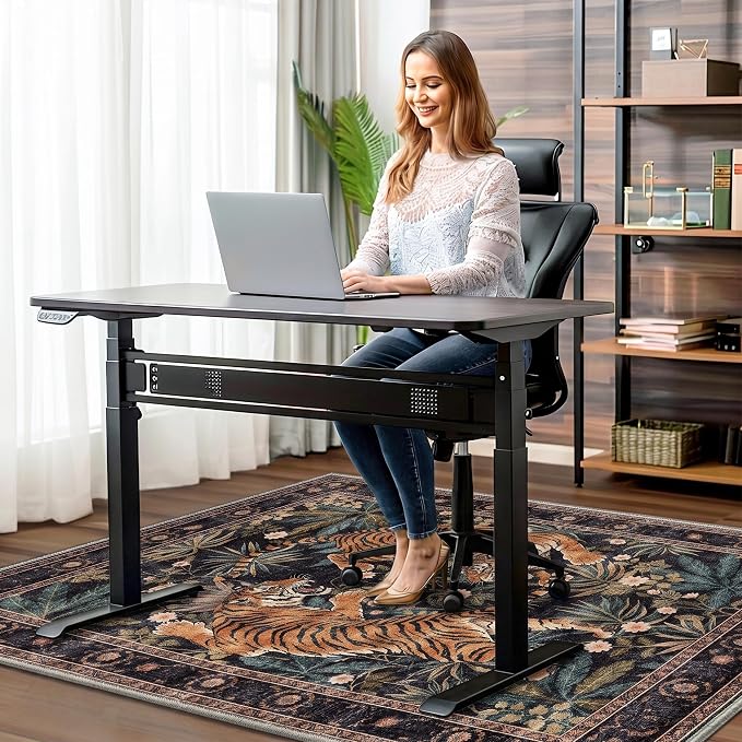 48"x60" Office Chair Mat for Hardwood Tile Floor, Under Desk Carpet Protector - Image 2