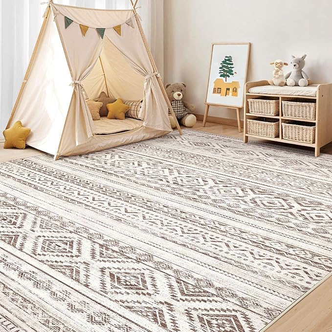 cotiled 10x12 Area Rugs Living Room Rug: Washable Boho Rugs - Image 6