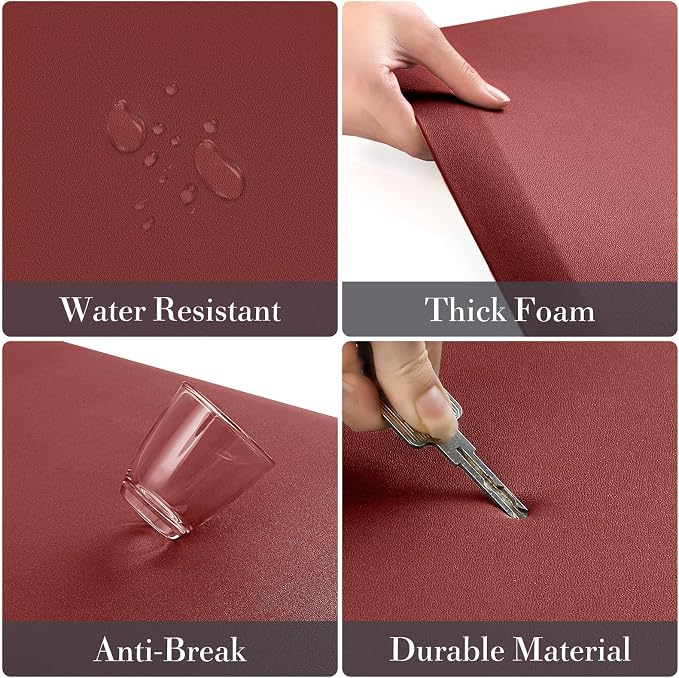 HappyTrends 2 PCS Kitchen Mat Cushioned Anti-Fatigue Floor Mat, Heavy Duty - Image 6