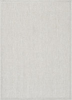 CAMILSON Easy Jute Rug 4x6, Indoor Outdoor Off-White Color Fiber Area Rugs - Image 2
