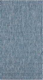 SAFAVIEH Courtyard Collection 2'7' x 5' Navy/Grey CY8521 Indoor/ Outdoor Patio - Image 2