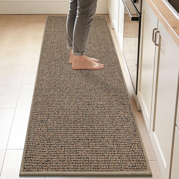 BEQHAUSE Kitchen Runner Rugs 24"x84", Non-Slip Kitchen Mats by BEQHAUSE