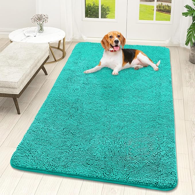 OLANLY Dog Door Mat for Muddy Paws 59x32, Absorbs Moisture and Dirt, Absorbent by OLANLY