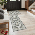 Madane 2-Piece Kitchen Runner Rug Set, Small Area Rug Non-Slip Vintage Door Mat by Madane