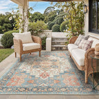 GENIMO Outdoor & Indoor Area Rug 4'x6', Waterproof, Non-Shedding, Easy Cleaning by GENIMO
