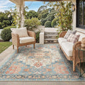 GENIMO Outdoor & Indoor Area Rug 5'x8', Waterproof, Non-Shedding, Easy Cleaning by GENIMO