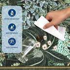 GarveeHome Forest Rugs 8x10, Botanical Low Pile Non Slip Stain Resistance Large - Image 7