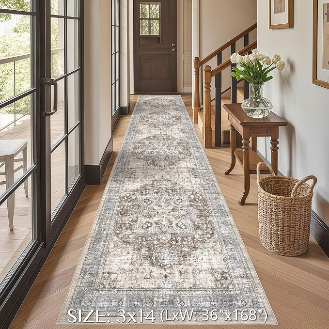 Tortania Area Rug 3x14 Runner Rugs - Image 2