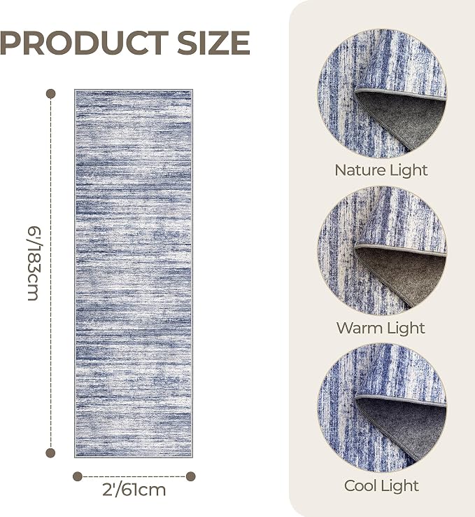 Washable Runner Rugs for Bedroom - Image 2