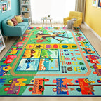 Maxsoft Kids Rug for Playroom, Educational 4x6 Play Mat for Classroom, Washable - Image 6