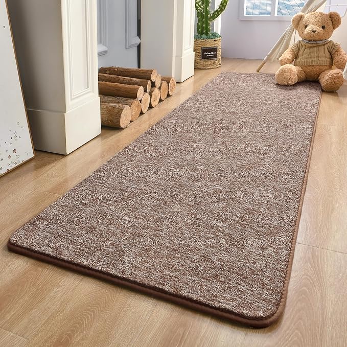 Keeko 2x8 Bedside Runner Rugs for Bedroom Living Room Hallway Non Slip Washable by Keeko
