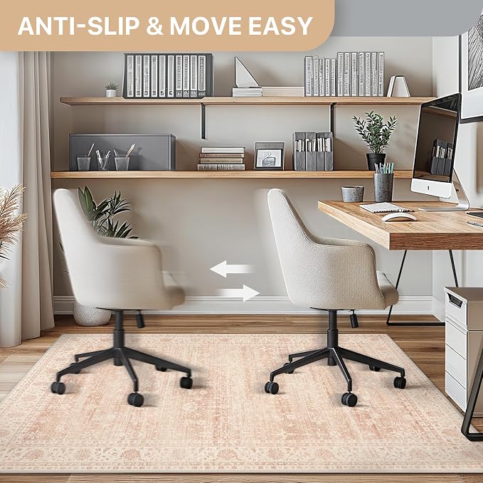 48"x60" Office Chair Mat for Hardwood Tile Floor, Under Desk Carpet Protector - Image 4