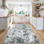 4x10 ft Extra Wide Hallway Rug – Non-Slip Washable Rubber-Backed Large Carpet - Image 3