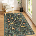 DUKINO 4x6 Rug, Washable Animal Area Rug by DUKINO
