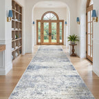 4x12 Runner Rug for Hallway, Low-Pile Wide Runner for Entryway, Long Washable - Image 3