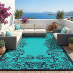 Garvee Outdoor Rugs 8’x10’ Waterproof Reversible Mats, Large Area Plastic Straw - Image 9