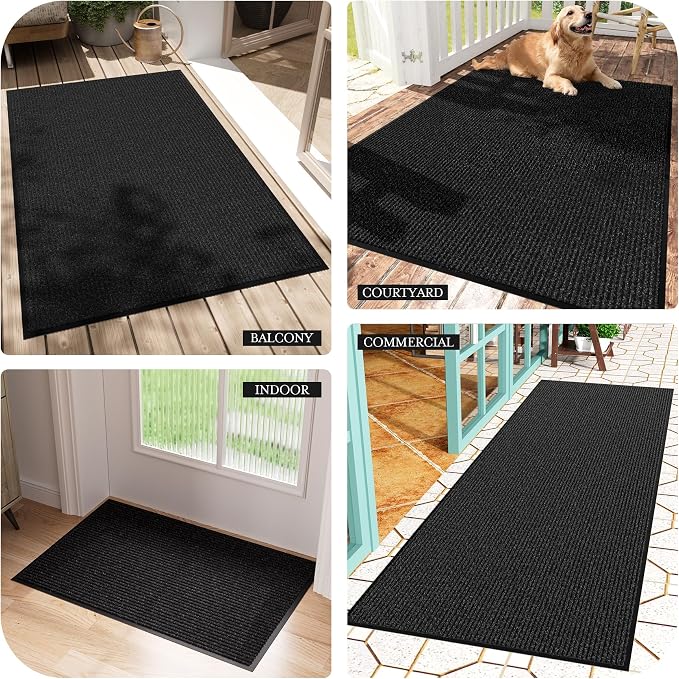 Front Door Mat Indoor Outdoor Entrance, Non-Slip Backing Large Door Mat Indoor - Image 8