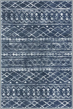 KUTA Moroccan Rugs for Entryway, 2x3 Navy Blue Entrance Small Area Rug - Image 8