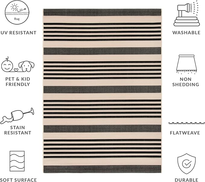 SAFAVIEH Washable Rug Outdoor Courtyard Collection - Image 11