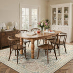 GENIMO Area Rugs 9x12 Living Room, Non-Slip Vintage Boho Floral Carpet - Image 2