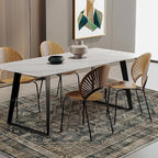 CHAMPLANT Area Rug 5'x7' Washable Rug Vintage Traditional Floor Cover Thin - Image 2