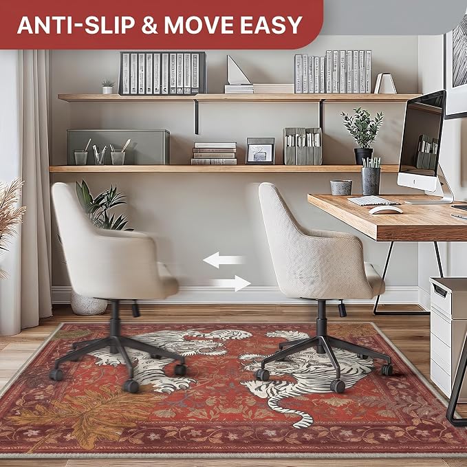 36"x60" Office Chair Mat for Hardwood Tile Floor, Under Desk Carpet Protector - Image 4