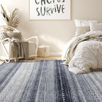 Nakagishi Area Rugs 9x12 Living Room Rug: Washable Boho Large Neutral Modern - Image 6