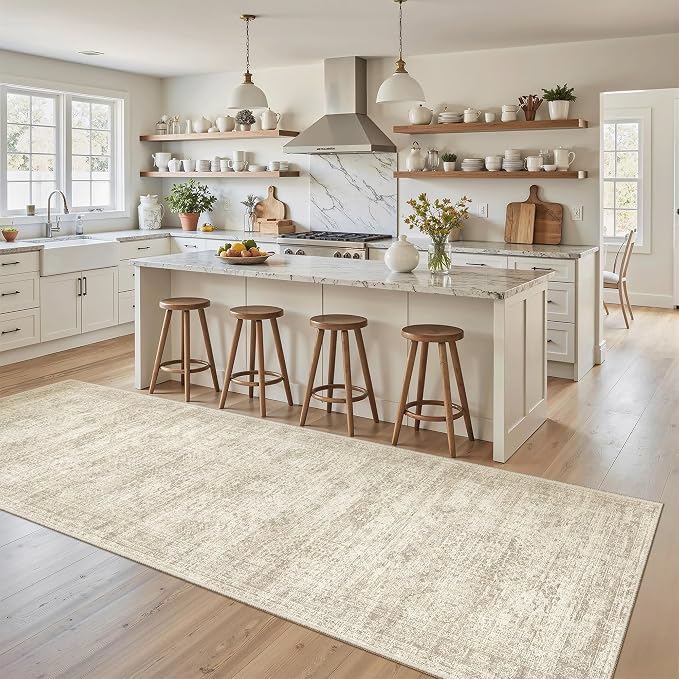 Soalmost Runner Rug 3x8 Washable Non-Slip Hallway Runner Rugs by Soalmost