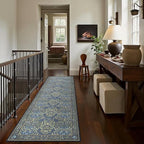 GENIMO Floral Washable Runner Rug 2’6” x 10’, Non-Slip Long Hallway Carpet - Image 5