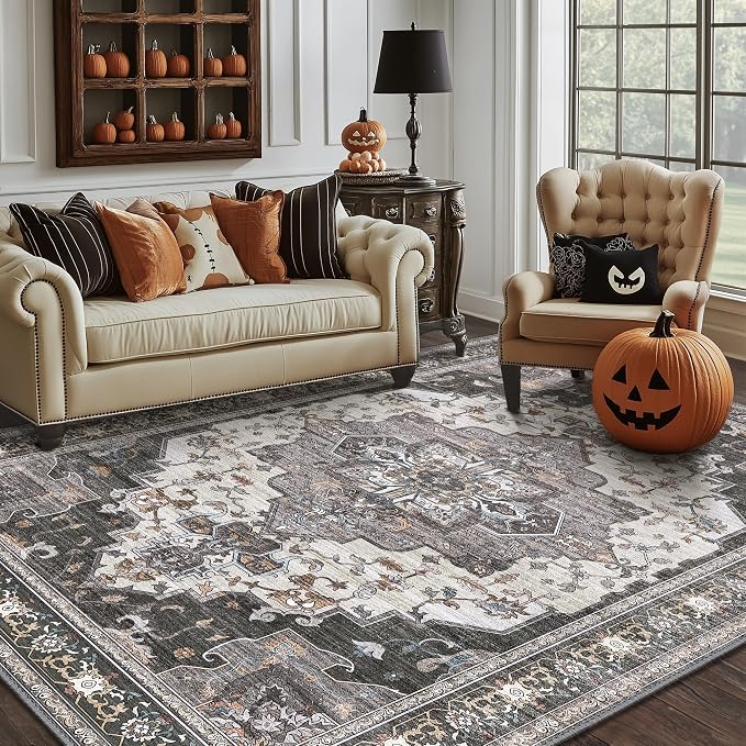 BEIMO Area Rugs 3x5 for Living Room Bedroom, Modern Vintage Boho Machine - Image 6