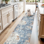 2x10 ft Washable Hallway Runner Rug – Non-Slip Low-Pile Long Carpet Runner by BYYVOORugsforYourHome