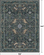 Soft Washable 9x12 Area Rug for Living Room, Bedroom Stain Resistant - Image 2