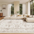 Madane Living Room 10x14 Area Rugs, Washable Low Pile Non-Slip Stain Resistant by Madane