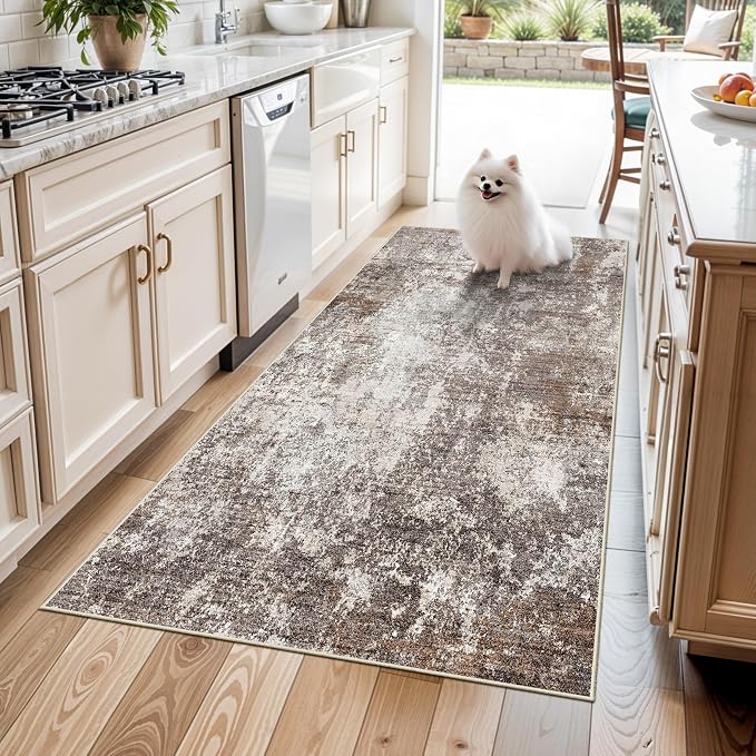 4x6 Washable Kitchen Rug –Non-Slip Small Area Rug by BYYVOORugsforYourHome
